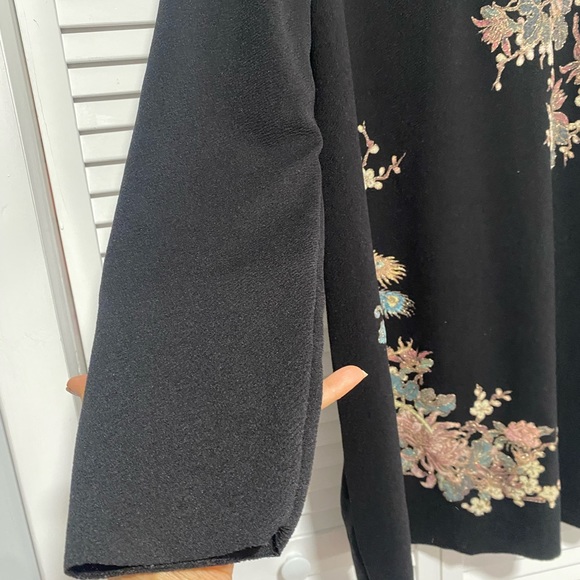 Zara Black A Line Japanese Inspired Dress Size XL - Picture 9 of 11